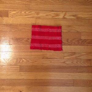 Garage smock red tube top